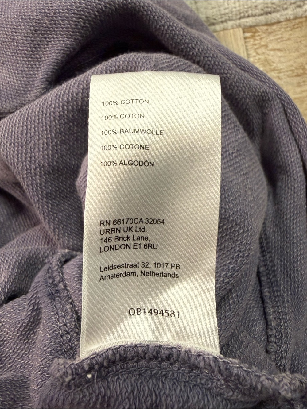 Anthropologie Pilcro Crossover Sweatshirt in Purple Women’s Sz Small 100% Cotton - Picture 10 of 10